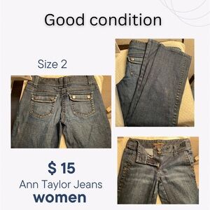 Ann Taylor Women's Classic Blue Straight Leg Jeans